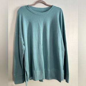 Time and Tru seafoam/mint pullover/ sweatshirt